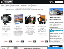 Tablet Screenshot of photax.se